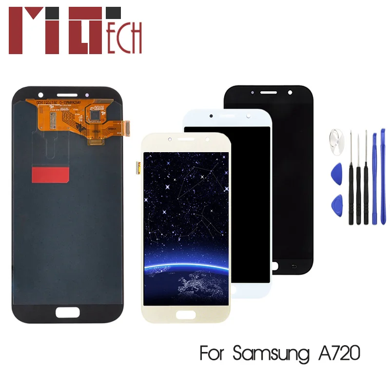 

LCD For Samsung Galaxy A720 A720F A720M SM-A720F Display Touch Screen Digitizer TFT Assembly Replacement