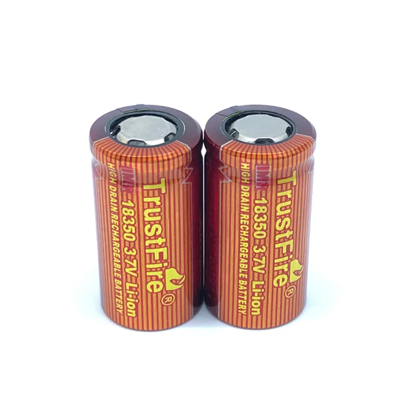 

TrustFire IMR 18350 700mAh 3.7V Rechargeable Lithium Battery High Drain Batteries Cell for Flashlights Torches Electronic Smokes