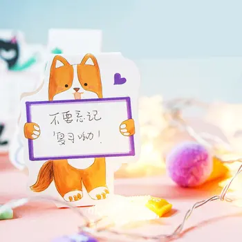 

Coloffice 2Sets(12PCs/Set) Creative Stereo Double-sided Series Cute Cartoon Message Memo Pad Card Message Card Office Supplies