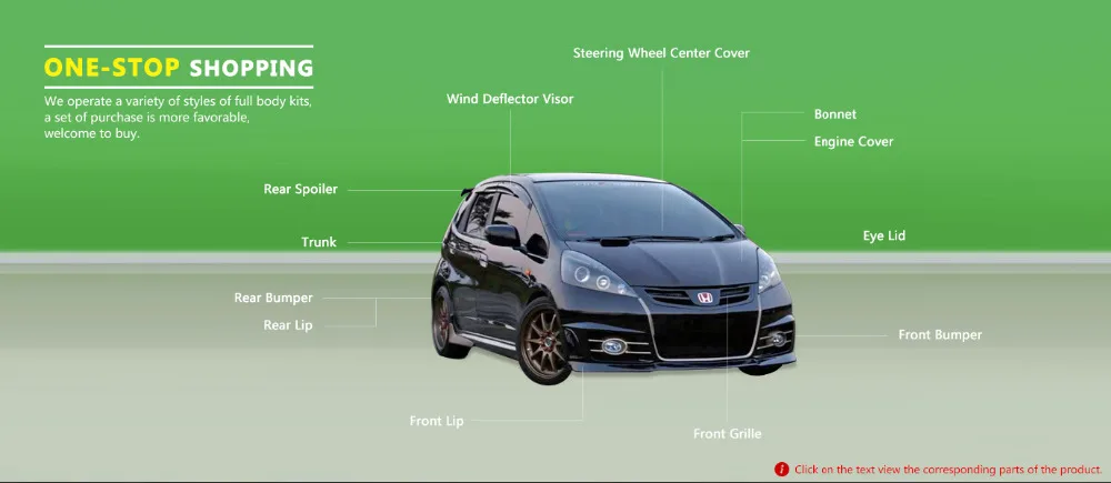 Автомобильные аксессуары для Honda Jazz/Fit 2006 ложка углеродное волокно задний спойлер глянцевая отделка GD хэтчбек крыло обшивка кузова