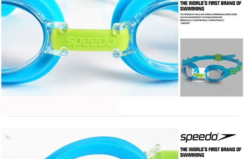 Speedo открытый водный Спорт Плавание покрытие очки дайвинг очки купальники для детей 6-12 лет