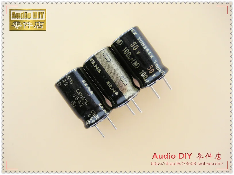 

30PCS ELNA TONEREX series 100uF/50V electrolytic capacitors for audio free shipping
