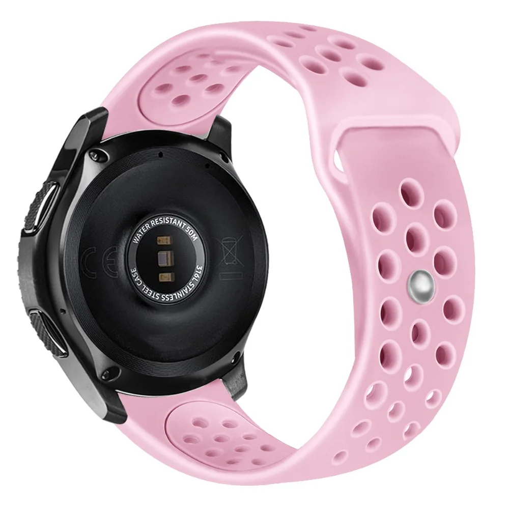 22 мм ремешок для часов samsung Galaxy Watch 46 мм ремешок для часов gear S3 классические часы huawei силиконовые спортивные часы с ремешком ремешок 91001