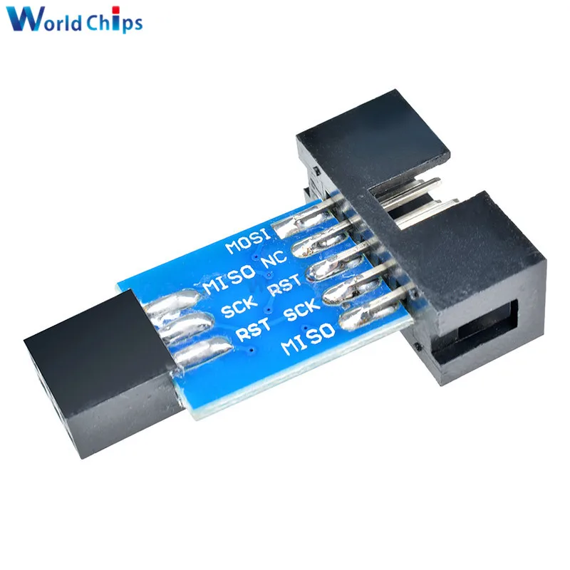 10 контактная 6 плата адаптера для AVRISP MKII USBASP STK500 35 мм x 20 отличное качество|usb board|board
