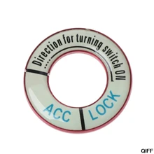 Автомобильный ключ зажигания переключатель отверстия кольцо Крышка отделка для peugeot 307 308 3008 Citroen C4 May06