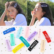 1 PC BB Clip Candy Color Square Hair Clips Alloy Girl Hairpin Summer Cartoon Hair Accessories