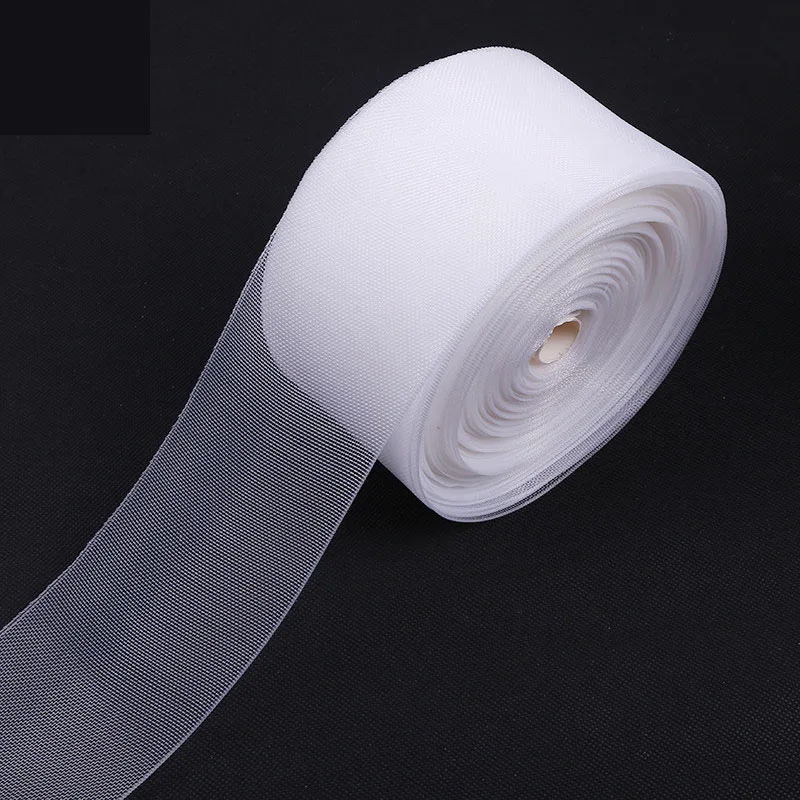 

Wholesa 4Meter Transparent Curtain Tape Border Pleat Trim Tape Ribbon Lace Grommet Header Tape Curtain Accessories Rings Tape 2