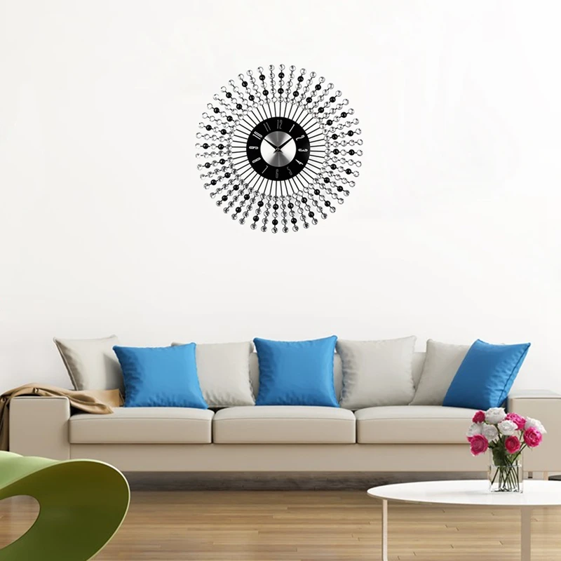 US $24.66 Timelike Morden Large Luxury Design Metal Art Wall Clock The Wall Clock For Living Room Decoration Wall Clock
