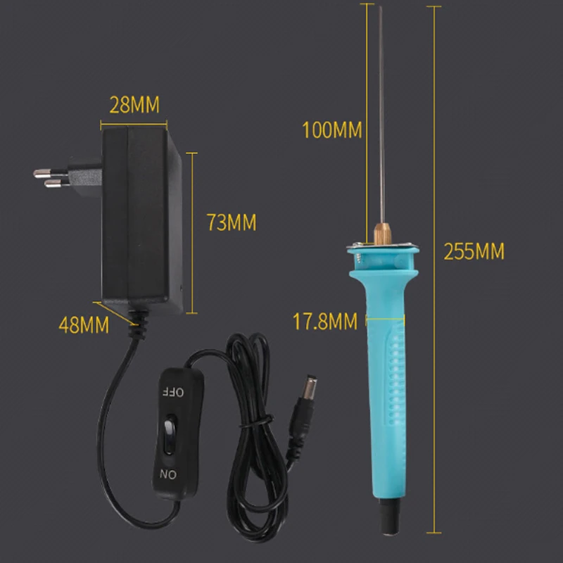 Cortador de Isopor Placa de Corte de Cera Cera plus Todo o Cobre Transformador de Tensão 1 pc 10 cm Ofício Caneta Corta Espuma Faca Quente kt plus Todo o Cobre Adaptador Eletrônico - Image 3