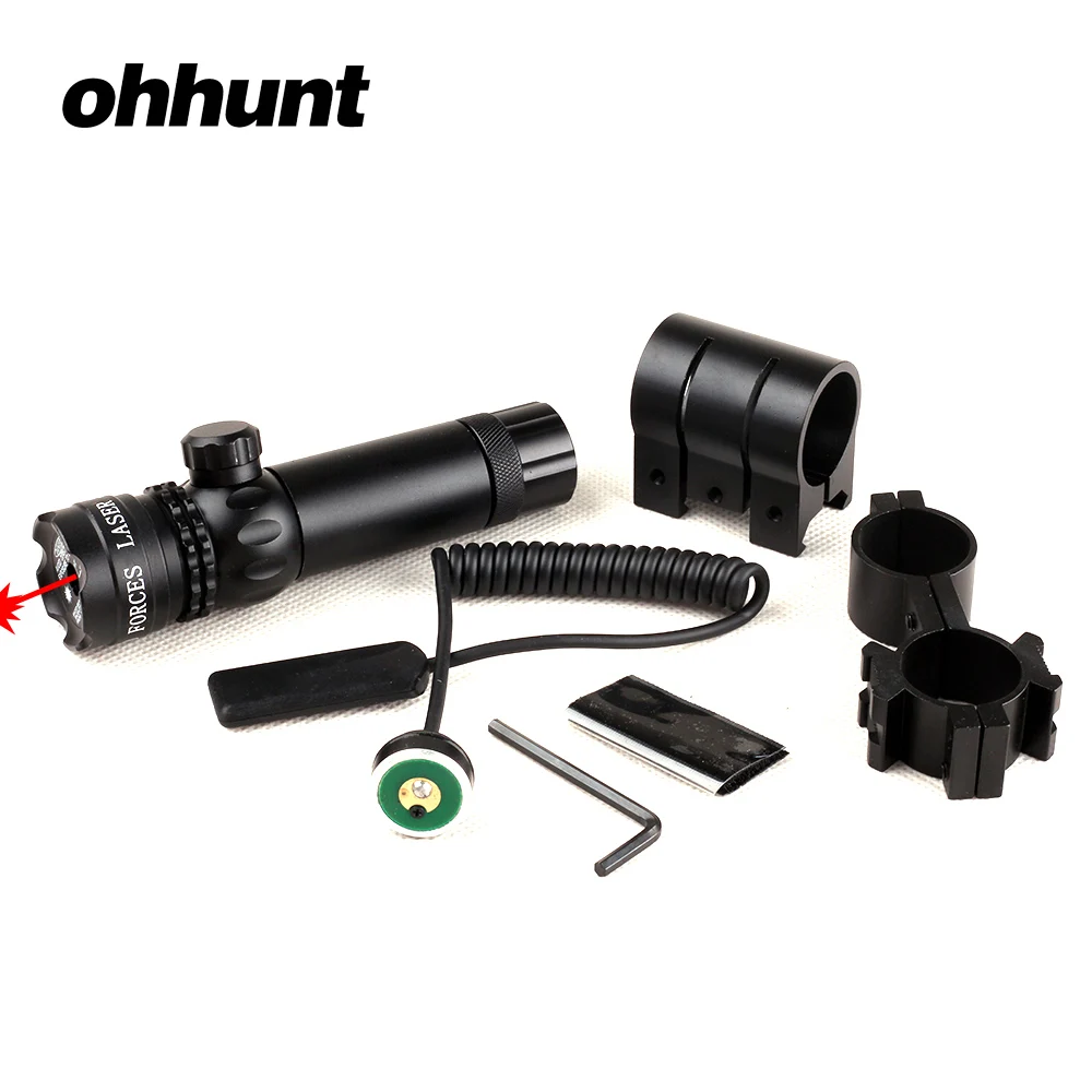 ohhunt Hunting Tactical Red Dot Laser Sight Scope for Rifle Dovetail or Picatinny Rail Mount with Remote Switch | Спорт и