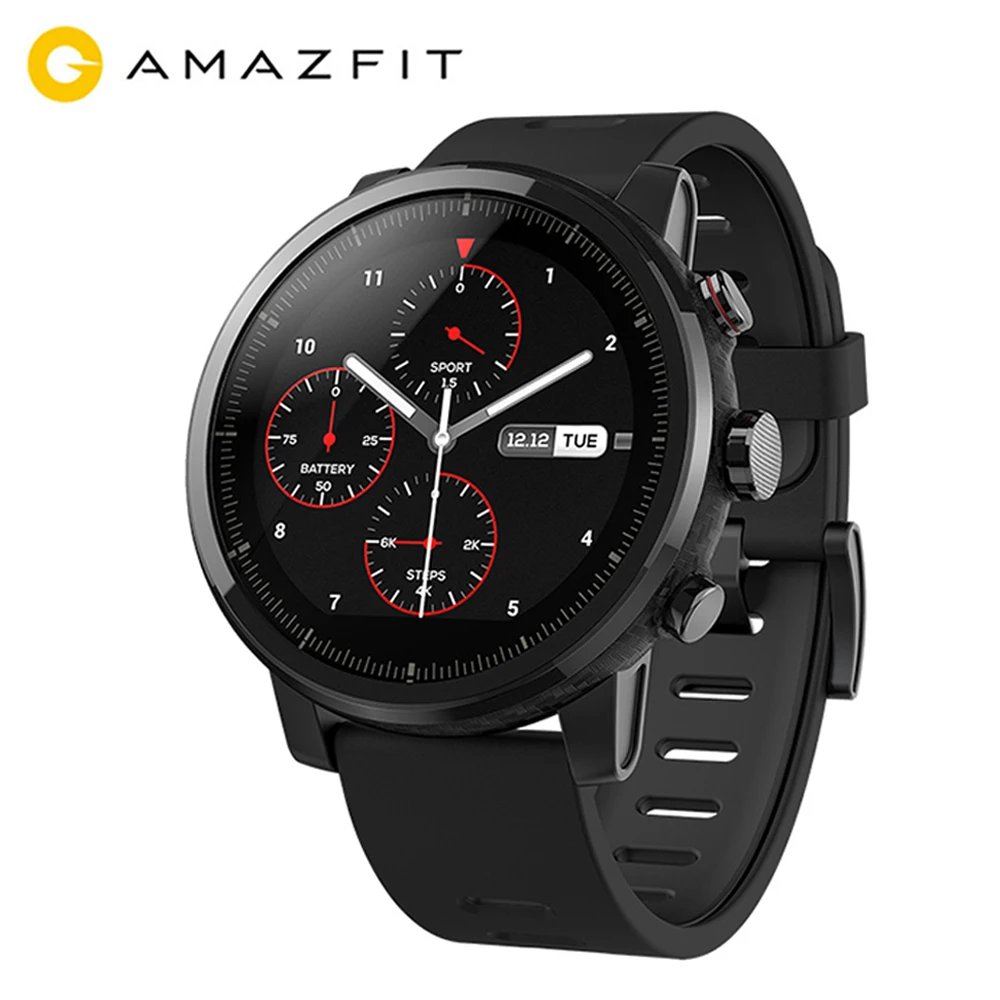 Оригинальные Смарт-часы Huami AMAZFIT Stratos Pace 2, спортивные часы, чип, gps, Bluetooth, 4,2, 50 м, водонепроницаемые Смарт-часы