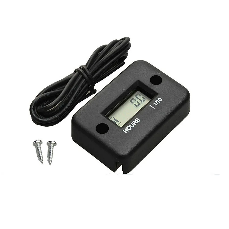 

Newest Digital LCD Hour Meter Counter Waterproof Inductive Engine Tach Hour Meter Gauge for Bike Motorcycle ATV Boat Engine