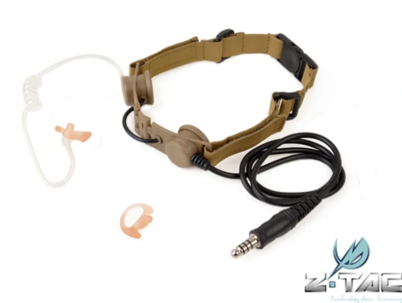 Tactical Throat Adaptador Headset Mirophone Z033 Ztac Softair Militar Airsoft z Mic 8 Z Tactical Throat Mic Adaptador Headset Mirophone