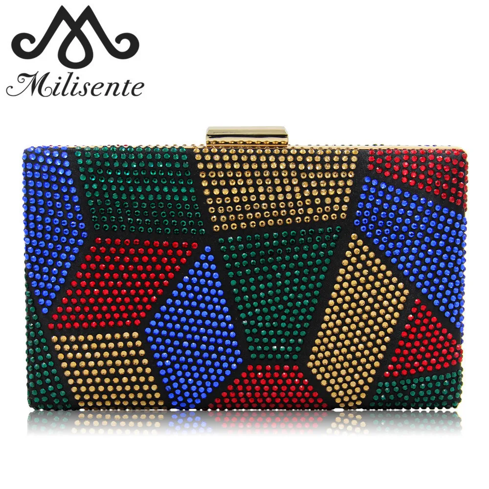 Milisente New Design Women Clutches Purses Ladies Evening Bags Hot-fix Fashion Party Bag Female Wedding Clutch Milisente New Design Women Clutches Purses Ladies Evening Bags Hot-fix Fashion Party Bag Female Wedding Clutch