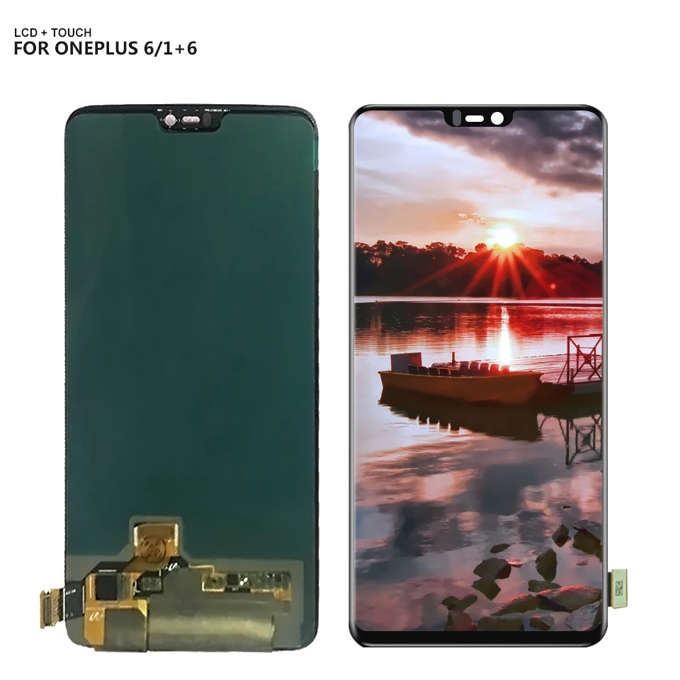 ЖК-дисплей для Oneplus 6 One plus 1 + A6000 A6003 кодирующий преобразователь сенсорного экрана