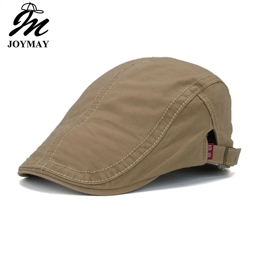 

Joymay 2016 New Plain Cotton Berets Caps For Men Casual Peaked Caps Berets Hats Casquette Cap Y015