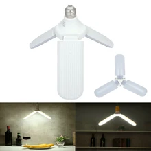 85-265VAC E27 Светодиодный светильник складной Вентилятор лезвие лампа 45 Вт Светодиодный светильник супер яркий белый 6500 K теплый белый для внутреннего домашний потолочный светильник