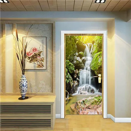 3D стены Стикеры наклейка Книги по искусству Decor Виниловые Съемный росписи Плакат сцены окна, двери Стикеры - Цвет: H