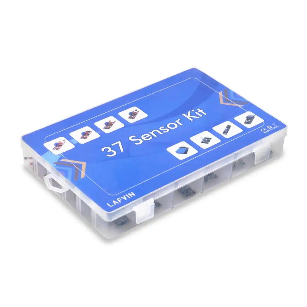 LAFVIN 37 в 1 модуль датчика Комплект для Arduino UNO R3 Mega2560 Mega328 Nano с учебником