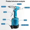 Pneumatic Blind Rivet Gun 2.4-5.0MM Heavy Duty Air Hydraulic Riveter-Professional Pop Pneumatic Riveting Gun Rivet Tool ► Photo 2/6