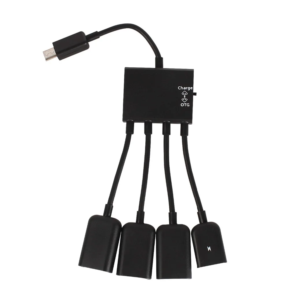 

Elistooop Multiple OTG 4 Port Type-C USB Power Charging Hub Cable Connector Adapter USB 3.1 Type C Hub to 4 USB 2.0 Port HUB