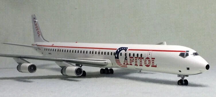 Rare IF 200 CAPITOL AIR 1: 200 DC-8-63cf N919CL Alloy aircraft model Favorites Model