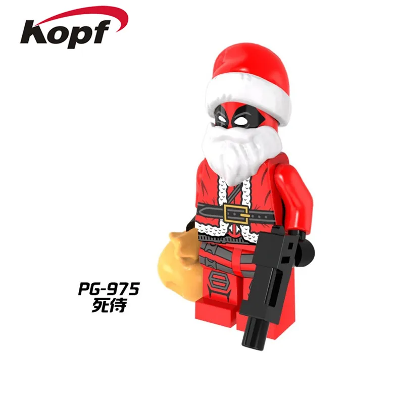 

Super Heroes Deadpool Santa Claus Darth Vader Joker Bricks Action Figures Building Blocks Children Toys Christmas Gift PG975