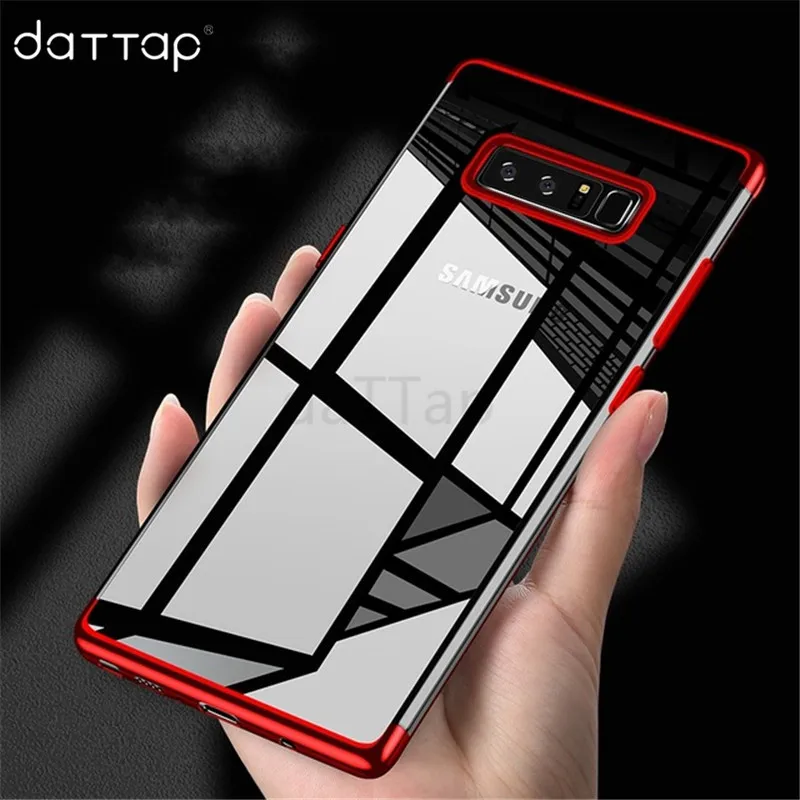 

For Samsung Note 9 Case Luxury Soft Silicone Transparent Plating Cover For Samsung Galaxy S8 S9 Plus Note 9 Note 8 Phone Cases