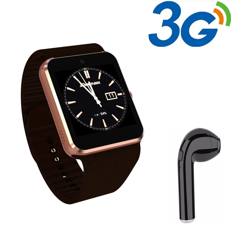 

best selling QW08 smartwatch fitness watch MTK6572 1.2GHz Dual Core 512MB/4GB 3G WIFI smart wearable device +free headset