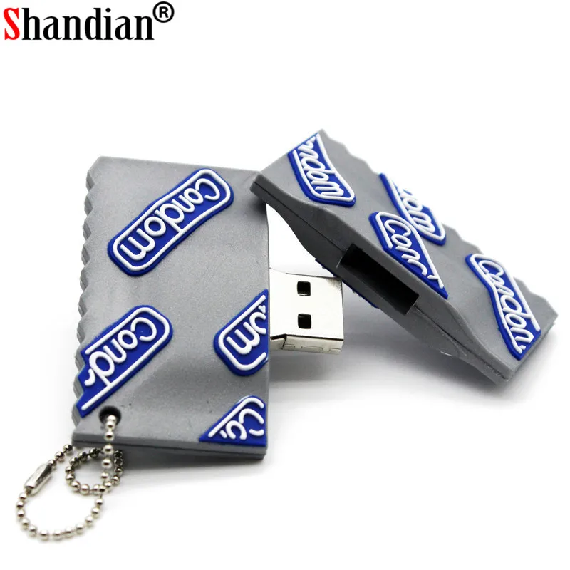 SHANDIAN модная модель презерватива стиль usb флэш-накопитель презервативы Флешка 4 ГБ 8 ГБ 16 ГБ 32 ГБ 64 Гб Память переносной usb-накопитель забавные подарки