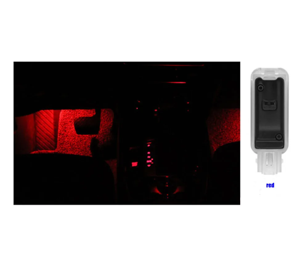 Тройная переключаемая цветная светодиодная подсветка Footwell внутренняя для ног