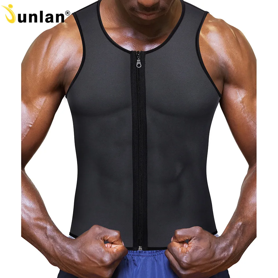 Junlan Slimming Corset for Men Neoprene Body Shaper Suana Vest Shirt Reducing Shaperwear Male Waist Trainer Slim Belt for Tummy