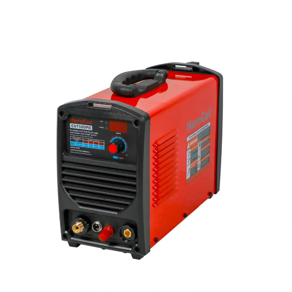 IGBT Pilot Arc Cut50DP Dual Voltage 190V-250V Plasma Cutter Arcsonic HeroCut Plasma cutting machine 