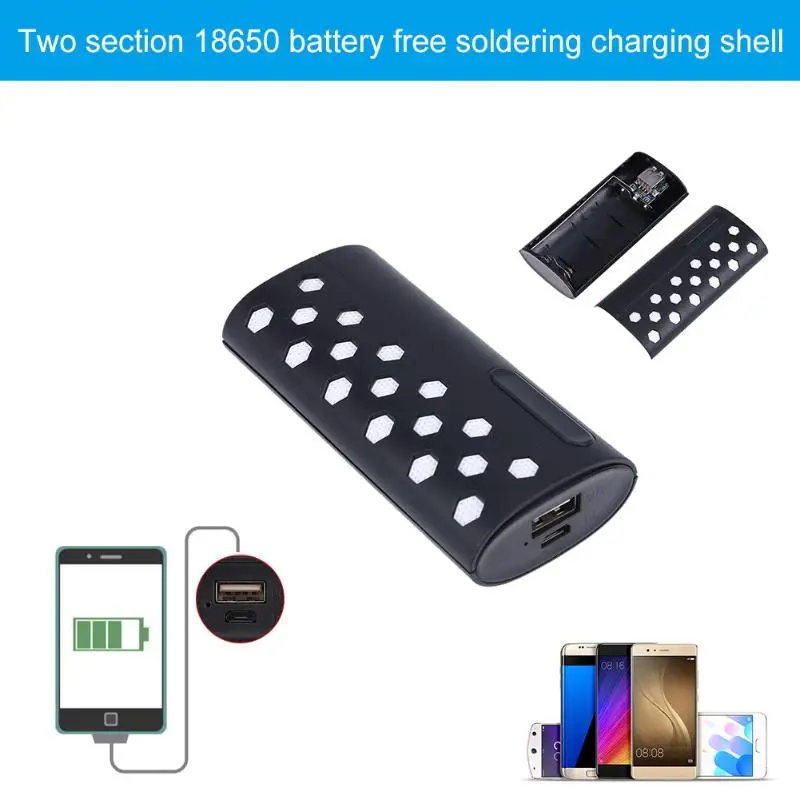 2x18650 Power bank зарядное устройство DIY Box чехол Solderless источник питания Зарядка Bank набор