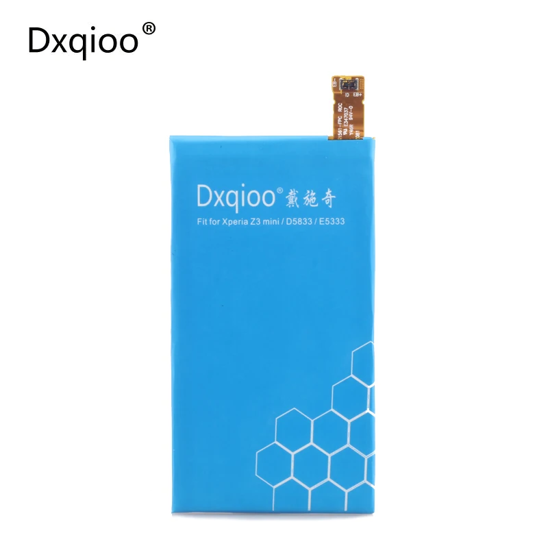 

Dxqioo battery fit for SONY Xperia Z3 mini Compact M55W D5833 D5803 LIS1561ERPC batteries