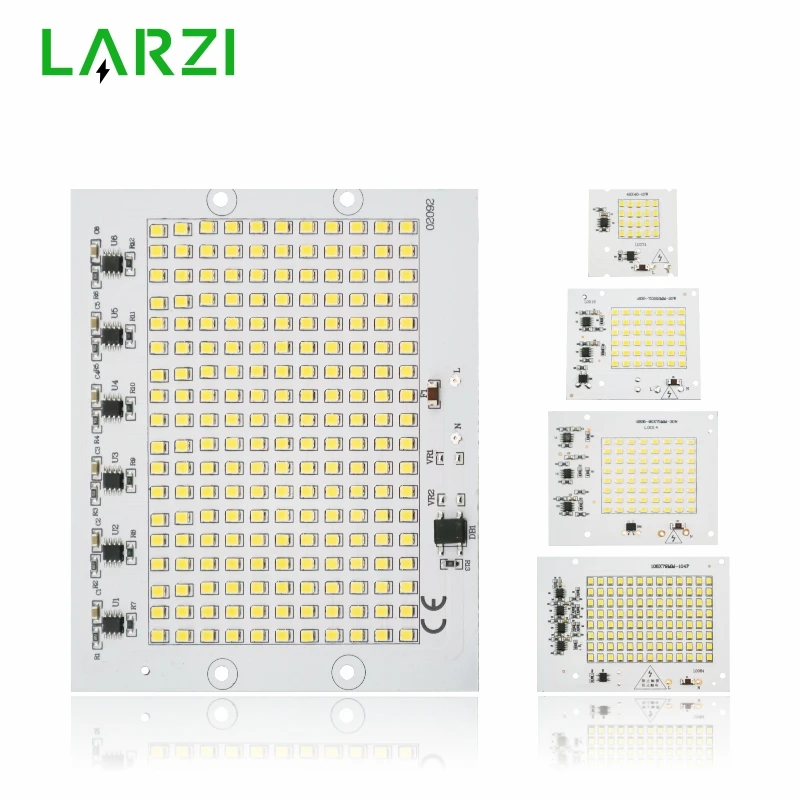 Светодиодный светильник LARZI 10 Вт, 20 Вт, 30 Вт, 50 Вт, 100 Вт, SMD2835, светильник с бусинами, переменный ток, 220 В-240 В, светодиодный прожектор, уличный светильник, точечный светильник