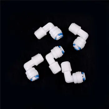 

Wholesale 5Pcs 1/4"X1/4" Tube Push Fit Union Elbow Quick Connect Water Filter