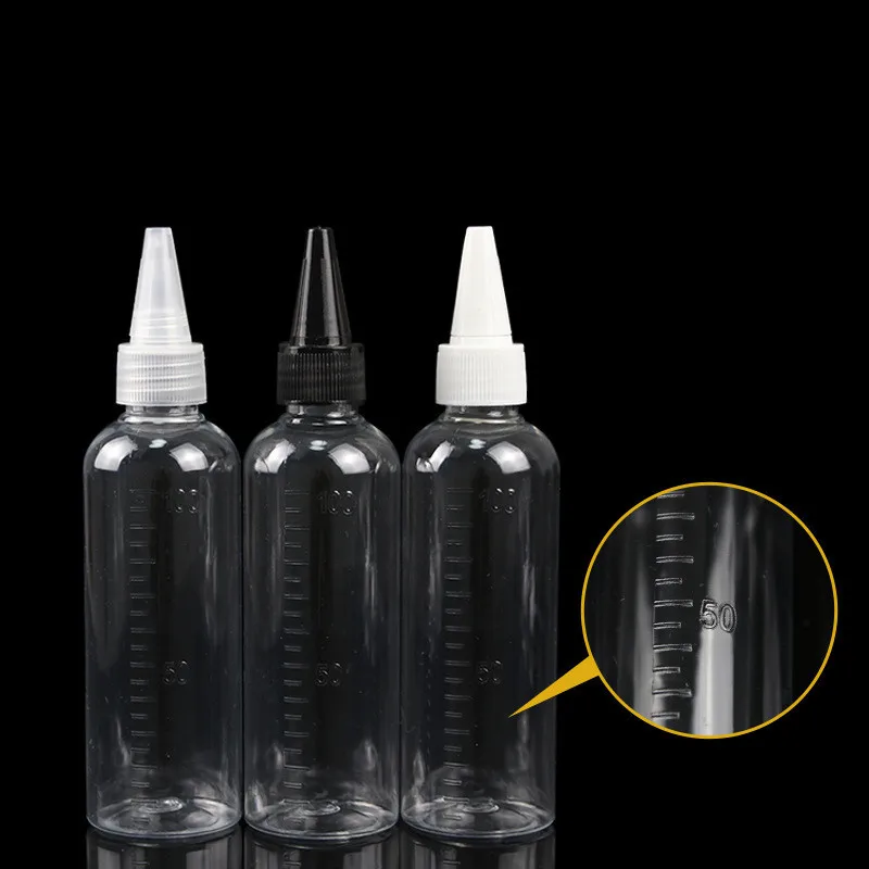 

1 Pcs Quality PET Transparent Empty Reagent Eye Dropper Liquid Pipette Bottle 100ml Cosmetic Refillable Bottles Free Shipping