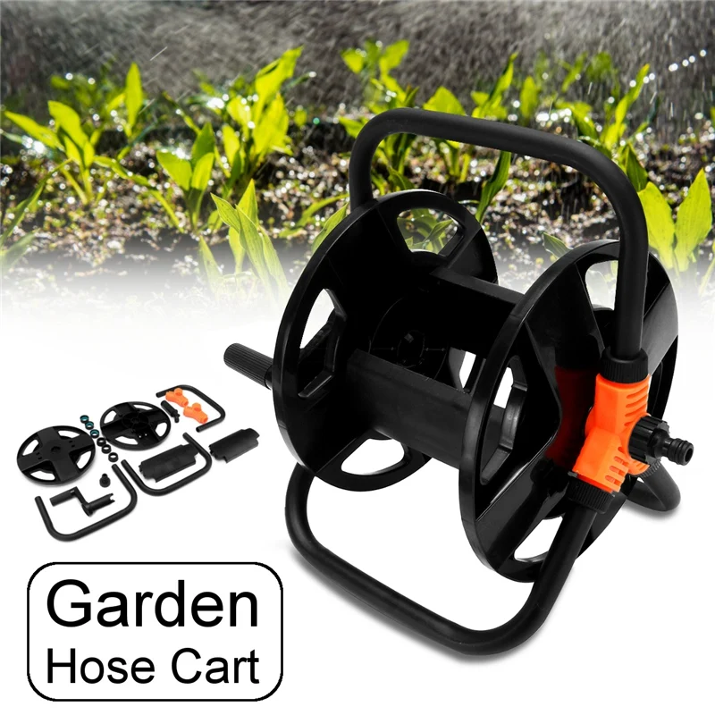 ABLA Garden Hoses Reel Garden Pipe Storage Cart Pipe Exclude Winding Tool Rack Portable Garden Hoses Reel