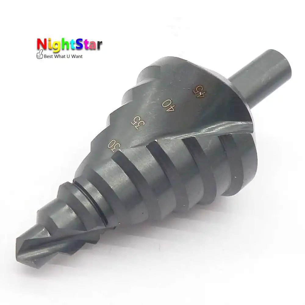 12mm 8 Steps 10 45mm HSS Step Drill Bit Steel Metal Hole Drilling