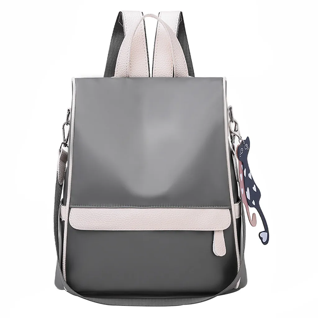 Рюкзак ishowtienda для женщин и мужчин, модный рюкзак для ноутбука в стиле Оксфорд, женские унисекс сумки большой емкости mochila feminina - Цвет: Серый