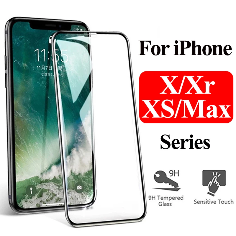 Защитное стекло для apple iPhone x защита экрана xs max закаленное защитное xr 10 10s sx rx