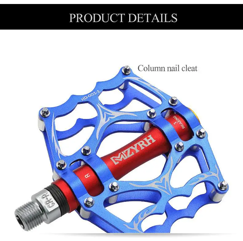 Велосипедная педаль для горного велосипеда MTB, подвесной светильник для горного велосипеда, велосипедные педали из алюминиевого сплава, 3 шарикоподшипника, педали BMX, Аксессуары для велосипеда