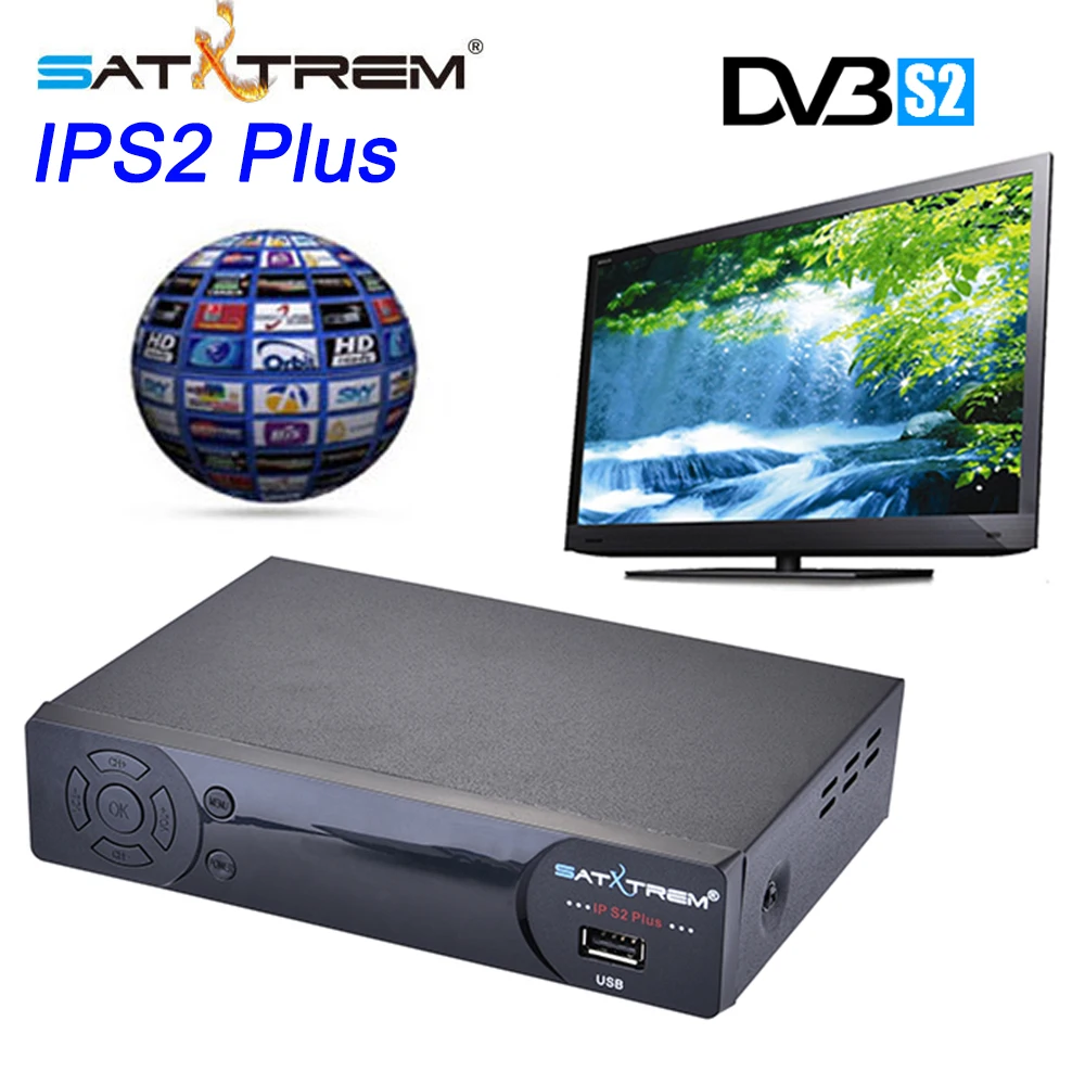 

SATXTREM IPS2 Plus Full HD DVB-S2 Satellite Receiver TV Tuner Free Channels Satellite Decoder Receptor support cccam youtube
