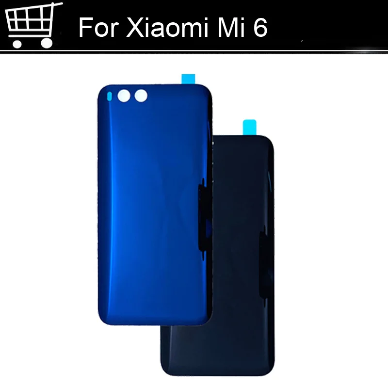 

100%Original For Xiaomi Mi 6 Battery Back Rear Glass Cover Door Housing For Xiaomi Mi6 Repair Parts For Xiaomi Mi 6 Replacement