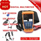 CCTV  tester monitor digital multimeter PTZ control 12V output  cable tester video testing 3.5
