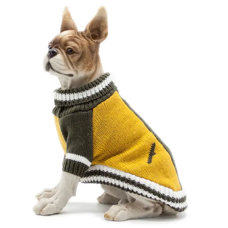 Осенне-зимний свитер с двойными носками для домашних животных, синий теплый свитер с двумя ногами для собак, зимняя одежда