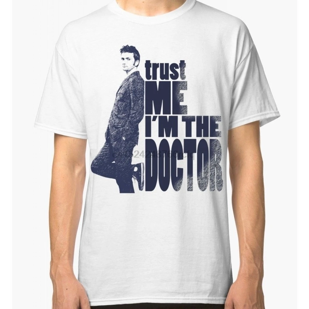 

2018 Fashion Brand Doctor Who T-shirt 10-th Doctor David Tennant Men's Women's Tee Printed t shirt Men t shirt Casual Tops