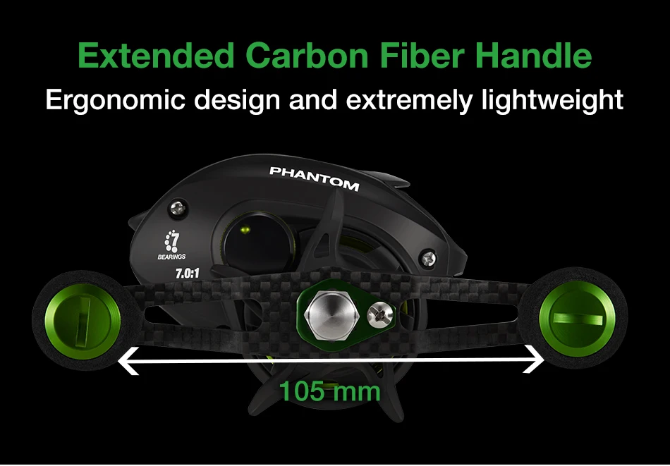 fibra carbono carrete 162g 7 Max fantasma superficial descuento Relación 7,0: arrastre 1 engranaje 7,7 pesca Último de Spool dos kg rodamientos rollo Stop118 secciones Piscifun 9 fibra carbono carrete 162g 9
