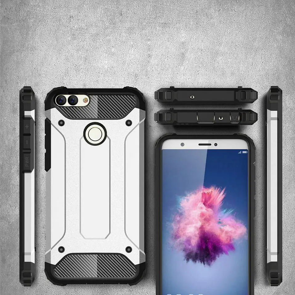 Reaoom for Huawei P Smart Case Heavy Protection Armor Shockproof Silicone Phone Cases Coque for Huawei Enjoy 7S Back Cover Funda (10)